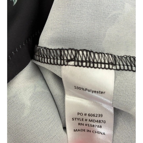 Mable Tenesia Dress S Black Floral Sweetheart Neckline Midi NEW - Picture 10 of 11